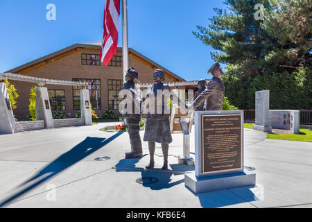 The 9/11 Spirit of America Memorial in Cashmere Washington United States Stock Photo