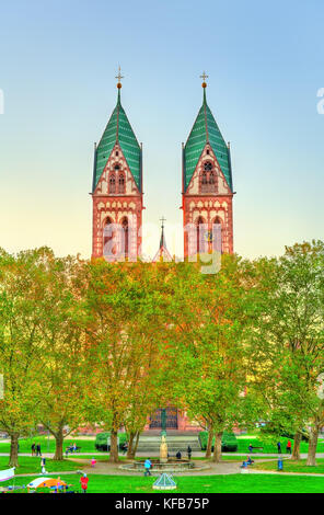 The Herz-Jesu or the Sacred Heart of Jesus church in Freiburg im Breisgau - Baden-Wurttemberg, Germany Stock Photo