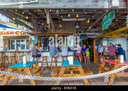 Star Fish Co Seafood Market and Dockside Restaurant in the historic Florida fishing village of Cortez in the United States Stock Photo