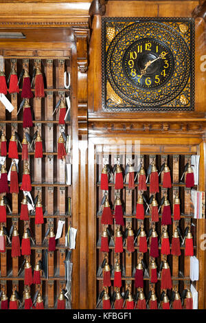ITALY, Venice. Room keys at the front desk of the Hotel Danieli. Stock Photo