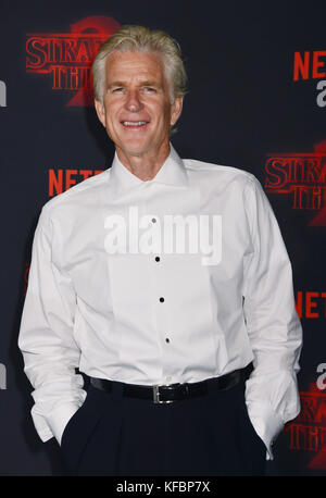 Los Angeles, USA. 26th Oct, 2017. a Matthew Modine 005 arrives at the Premiere Of Netflix's 'Stranger Things' Season 2 at Regency Bruin Theatre on October 26, 2017 in Los Angeles, California Credit: Tsuni / USA/Alamy Live News Stock Photo