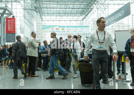 New York, United States. 26th Oct, 2017. Visitors enter New York PhotoPlus Expo 2017 at Jacob Javits Center Credit: Lev Radin/Pacific Press/Alamy Live News Stock Photo