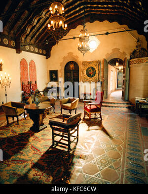 USA, California, interior of Scotty's Castle, Death Valley National Park Stock Photo