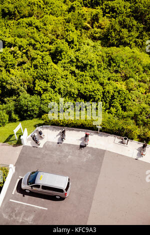 BERMUDA. Southampton Parish. View of homes and coast from the Gibb's Hill Lighthouse in Southampton. Stock Photo