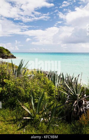 Bermuda Southampton Parish Munro Beach Cottages Stock Photo