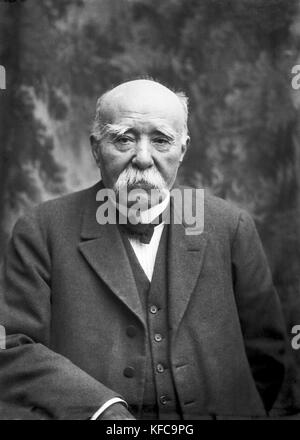 Georges Clemenceau (1841-1929)  French politician.  c.1918  Taponier Photo Photo12.com - Coll. Taponier Stock Photo