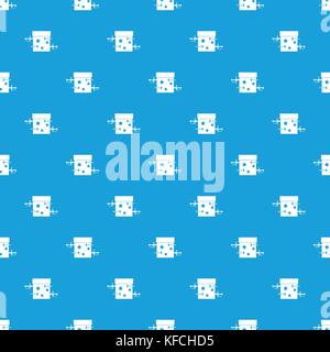 Sword box illusion pattern seamless blue Stock Vector
