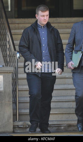 Jack Chappell, 19, arrives at Minshull Street Crown Court in Manchester, for a hearing in his case where he is to be sentenced for committing Distributed Denial of Software (DDoS) cyber attacks on the websites of several multi-national firms. Stock Photo