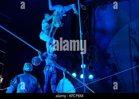 circus performers Stock Photo