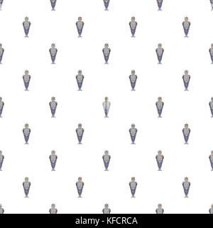 Medieval knight pattern, cartoon style Stock Vector