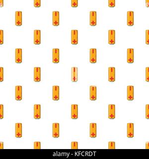 Battery pattern, cartoon style Stock Vector