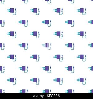 USB cable for electronic cigarette pattern Stock Vector