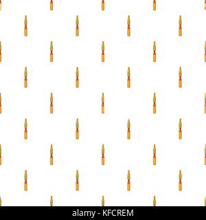 Yellow electronic cigarette pattern, cartoon style Stock Vector