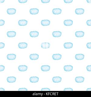 VIP cloud pattern, cartoon style Stock Vector