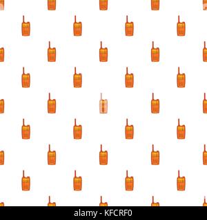 Portable handheld radio pattern, cartoon style Stock Vector