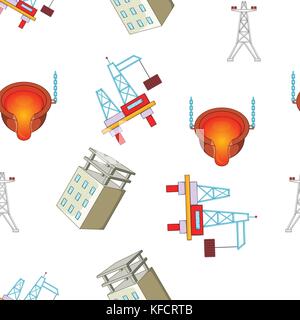 Construction pattern, cartoon style Stock Vector