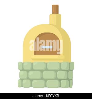 Oven icon, cartoon style Stock Vector