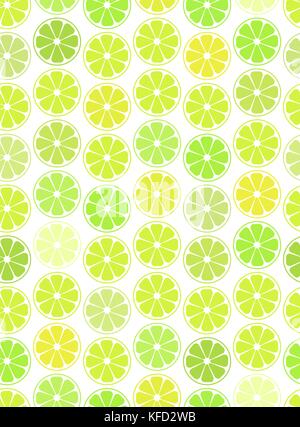 Citrus slices vertical seamless pattern background border Stock Vector ...