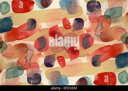 Designed abstract arts background,used watercolor elements Stock Photo