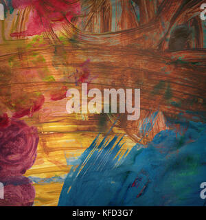 Designed arts background. Used acrylic elements. Stock Photo