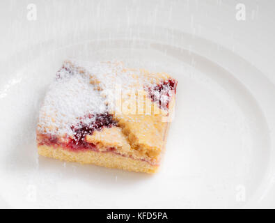 homemade Linzer Pastry Linzer Schnitte Stock Photo