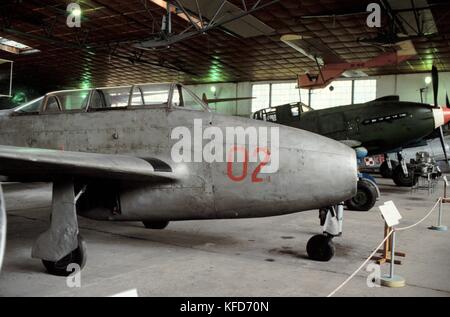 Air museum of Krakow (Poland), Yak 23 fighter airplane (USSR, 1947) Stock Photo