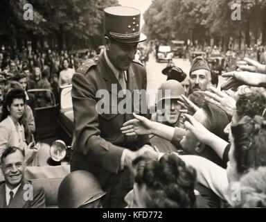 World War IIGeneral de Lattre de Tassigny - Jean Joseph Marie Gabriel de Lattre de Tassigny, 1889 –1952) was a notable French military commander during World War I and even more so in World War II and the First Indochina War. Stock Photo