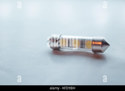 LED headlight car lamp bulb isolated Stock Photo