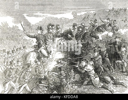 British Army attack on the Wexford rebels, 1798, Irish Rebellion of 1798 Stock Photo