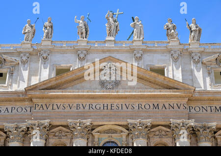 Corinthian columns of St. Peter's Basilica in Vatican, Rome, Italy ...
