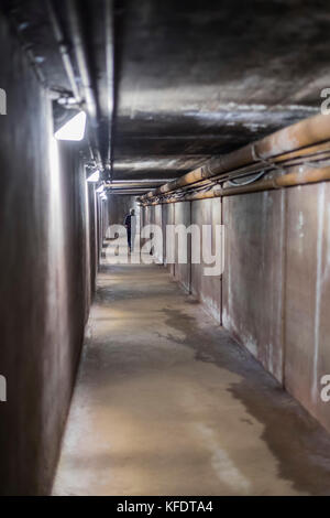 Ishpeming, Michigan - The Cliffs Shaft Mining Museum, which preserves the historic Cliffs Shaft iron ore mine, which closed in 1967. Visitors can walk Stock Photo