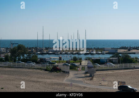 Small marina in Eforie Nord, Romania, Eastern Europe Stock Photo