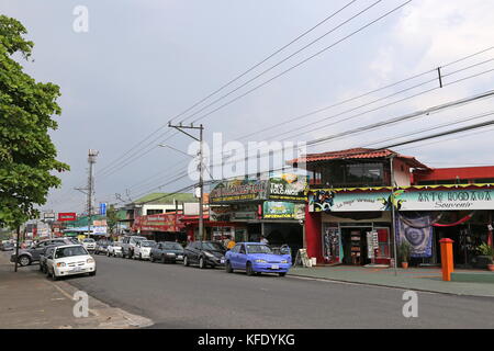 Town centre, La Fortuna, Alajuela province, Costa Rica, Central America Stock Photo