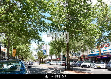 Peel Street Tamworth NSW Australia. Stock Photo