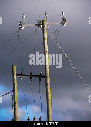 A telegraph pole Stock Photo
