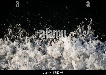White water foam on dark water. Paired with KFE7K5. Stock Photo