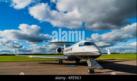 G650 Gulfstream Aerospace Business Jet Stock Photo