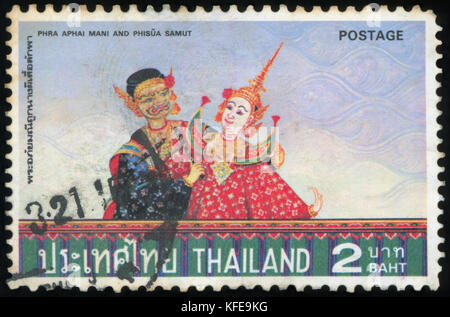 Postage stamp - Thailand Stock Photo