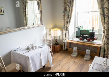 Luxury hotel that is situated on marshland in the Carmarthen Bay.The Corran Hotel and Spa resort,Laugharne,Carmarthenshire,Wales,UK,U.K.,Europe, Stock Photo