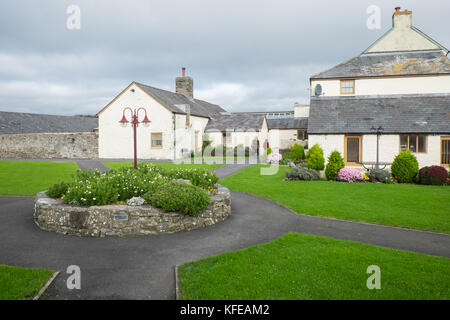 Luxury hotel that is situated on marshland in the Carmarthen Bay.The Corran Hotel and Spa resort,Laugharne,Carmarthenshire,Wales,UK,U.K.,Europe, Stock Photo