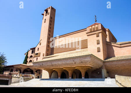 The Santuario de Torreciudad, a Marian shrine in Aragon, Spain, built by Josemaria Escriva, the founder of the Opus Dei. Stock Photo