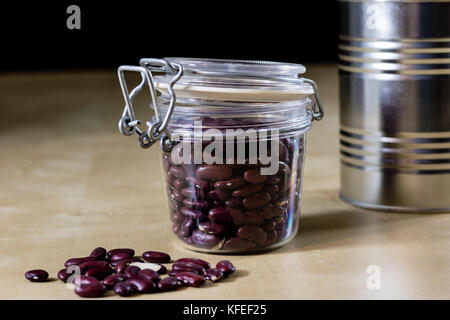 Delicious bean in the jungle and jar Stock Photo - Alamy