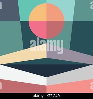 Abstract material design background, Vector material design. Abstract creative concept layout template. paper art illustration design. For poster, boo Stock Vector