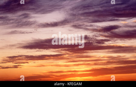 Dramatic sunset, over Derbyshire, England Stock Photo