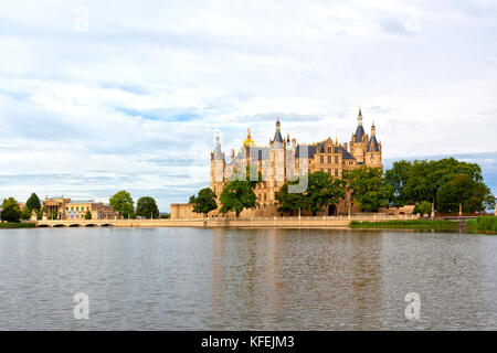 Castle at Schwerin, seat of the parliament of Mecklenburg-West Pomerania Stock Photo
