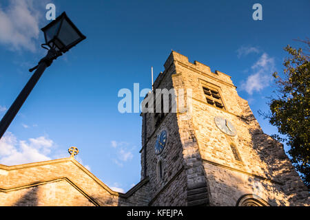 st nicholas parish church in cranleigh village surrey Stock Photo - Alamy