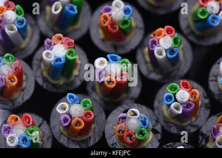 Fibre Optic Cable Construction Closeup Stock Photo