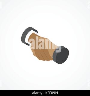 Handshake isometric icon 3d illustration Stock Vector