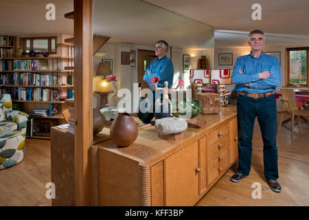 Matthew Burt, furniture designer and maker at his home in ...