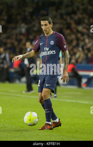 Paris, Paris, France. 27th Oct, 2017. Angel Di Maria in action during the French Ligue 1 soccer match between Paris Saint Germain (PSG) and Nice at Parc des Princes. Credit: SOPA/ZUMA Wire/Alamy Live News Stock Photo